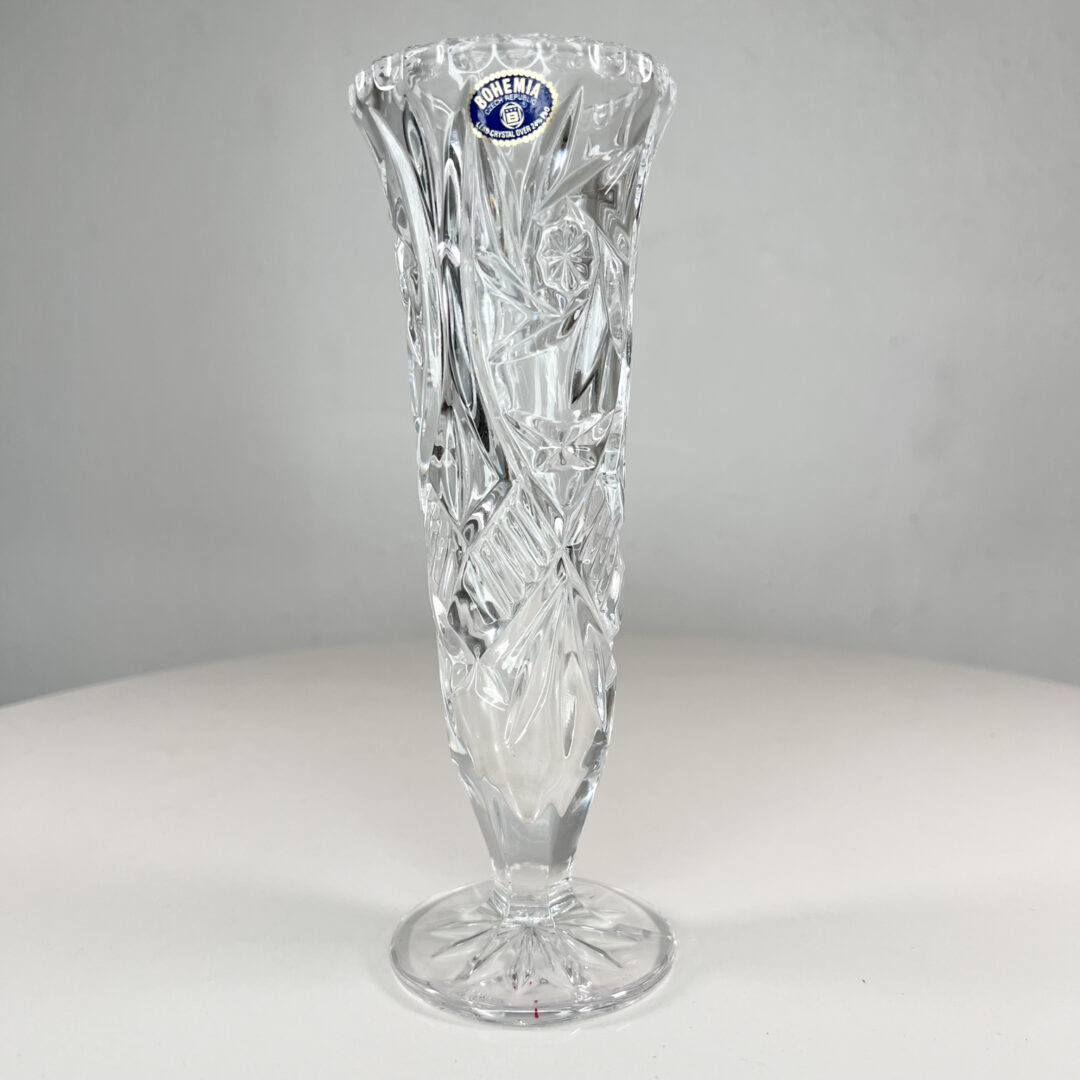 Bohemia Crystal Cut Vase