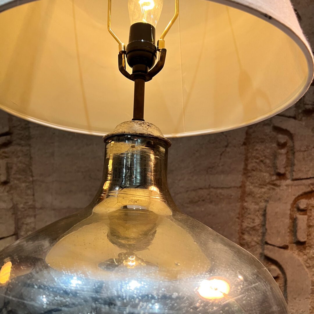 1950s Style Luis Barragán Mercury Glass Table Lamp Mexico - Ambianic